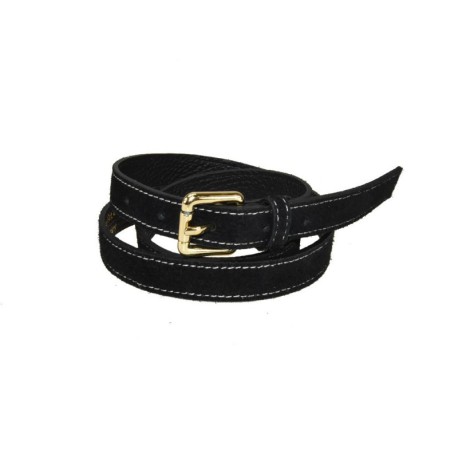 CINTURA DONNA IN PELLE - VC600 - Colore:Nero;