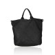 BORSA DONNA SHOPPING  IN PELLE INTRECCIATA - AY69876 - Colore:Nero;