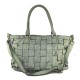 BORSA A SPALLA IN PELLE VINTAGE - NZ62868 - Colore:Verde;