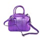 BORSA A MANO  IN PELLE LAMINATO CON TRACOLLA - FR34837 - Colore:Viola - New york;