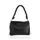 BORSA A SPALLA DONNA IN PELLE CON TRACOLLA - MT38842 - Colore:Nero;