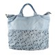 BORSA A SPALLA IN PELLE VINTAGE - YF59865 - Colore:azzurro;