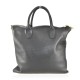 BORSA A MANO IN PELLE CON TRACOLLA - ZG35838 - Colore:Nero;