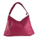 BORSA A SPALLA DONNA IN PELLE CON TRACOLLA - FS39843 - Colore:Fuxia;