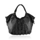 BORSA A SPALLA IN PELLE VINTAGE - YM59865 - Colore:Nero;