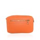 BORSA A MANO  IN PELLE CON TRACOLLA - SL25827 - Colore:Arancione/corallo;