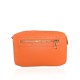 BORSA A MANO  IN PELLE CON TRACOLLA - SL25827 - Colore:Arancione/corallo;