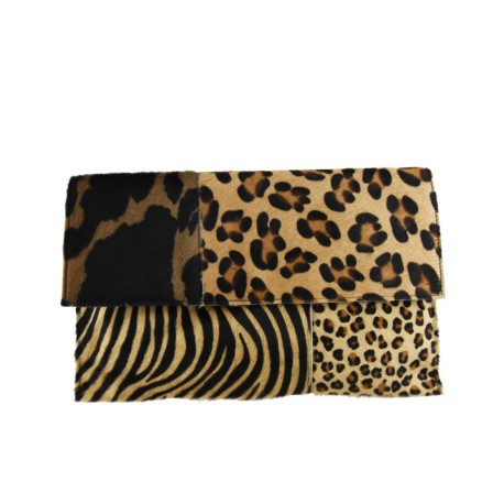 POCHETTE - BUSTA IN PELLE 100% MADE ITALY - GF27830 - Colore:Multicolor;