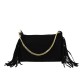 BORSA A SPALLA DONNA IN PELLE CON TRACOLLA - BF19821 - Colore:Nero;