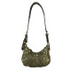 BORSA TRACOLLA IN PELLE VINTAGE - BF49854 - Colore:Verde;