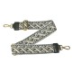 TRACOLLA TESSUTO &amp;amp; PELLE MADE ITALY - UF600 - Colore:Verde;