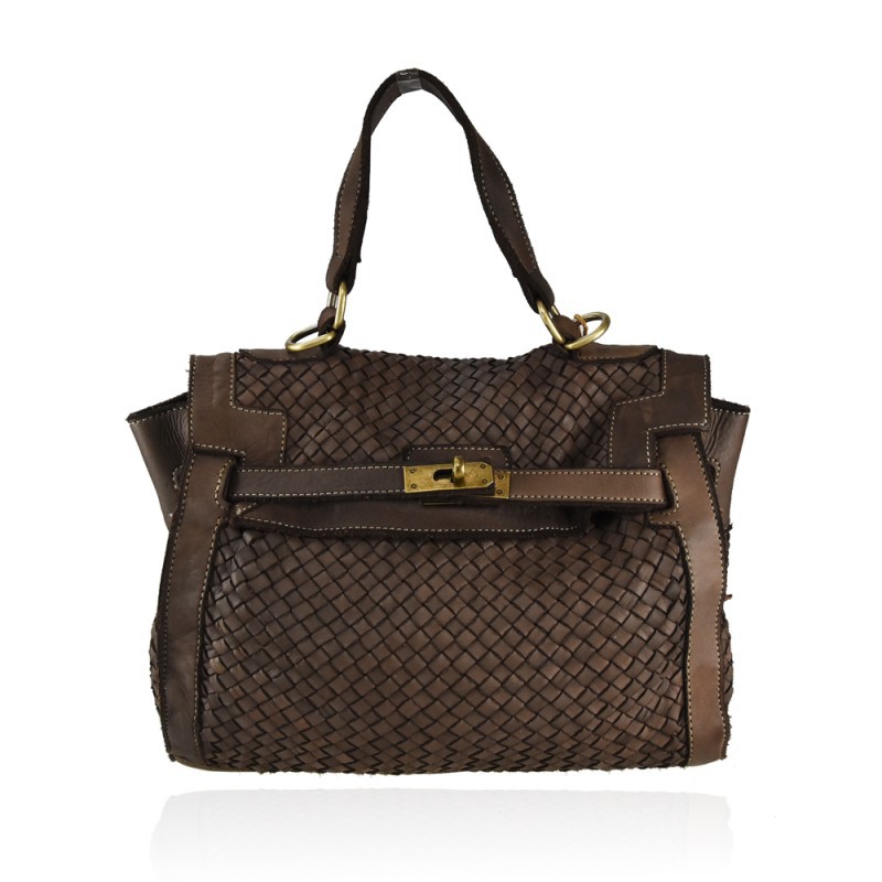 Alaska Exports Borsa A Tracolla In Vera Pelle Vintage Marrone: Borsa Messenger Fatta A Mano, Unica E Regolabile