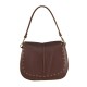 BORSA A SPALLA DONNA IN PELLE CON TRACOLLA - FP36839 - Colore:Testa di moro;