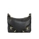 BORSA A SPALLA DONNA IN PELLE CON TRACOLLA - SC25827 - Colore:Nero;