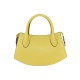BORSA A MANO  IN PELLE CON TRACOLLA - YH36839 - Colore:Giallo;