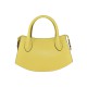 BORSA A MANO  IN PELLE CON TRACOLLA - YH36839 - Colore:Giallo;