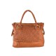 BORSA  DA SPALLA IN PELLE EFFETTO VINTAGE - GY55861 - Colore:Cuoio;