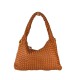 BORSA  DA SPALLA IN PELLE EFFETTO VINTAGE - BY55861 - Colore:Cuoio;