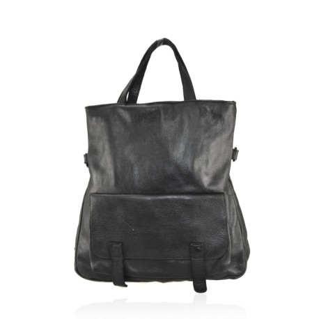 BORSA CONVERTIBILE IN ZAINO VINTAGE - SZ53858 - Colore:Nero;