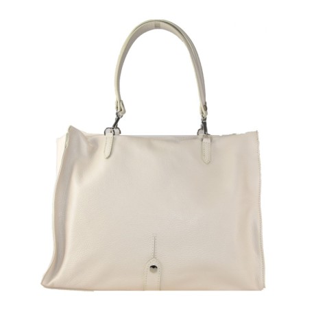 BORSA A SPALLA DONNA IN PELLE - GF43847 - Colore:Beige;