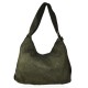 BORSA DA SPALLA CONVERTIBILE IN ZAINO PELLE VINTAGE INTRECCIATO - QZ55861 - Colore:Verde;