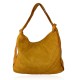 BORSA DA SPALLA CONVERTIBILE IN ZAINO PELLE VINTAGE INTRECCIATO - QZ55861 - Colore:Giallo;