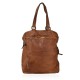 BORSA SPALLA CONVERTIBILE IN ZAINO VINTAGE - NZ63869 - Colore:Cuoio;