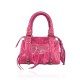 BORSA A MANO  IN PELLE CON TRACOLLA - BC33836 - Colore:Fuxia;