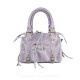 BORSA A MANO  IN PELLE CON TRACOLLA - BC33836 - Colore:Viola - New york;