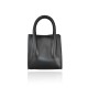 BORSA A MANO  IN PELLE CON TRACOLLA - DX32835 - Colore:Nero;