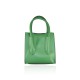 BORSA A MANO  IN PELLE CON TRACOLLA - DX32835 - Colore:Verde;