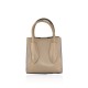 BORSA A MANO  IN PELLE CON TRACOLLA - DX32835 - Colore:Taupe;