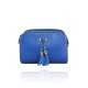 BORSA A TRACOLLA IN PELLE - SR29832 - Colore:Bluette;