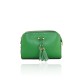 BORSA A TRACOLLA IN PELLE - SR29832 - Colore:Verde;