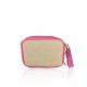 BORSA A TRACOLLA IN PELLE E JUTA - JT19821 - Colore:Fuxia;