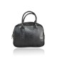 BORSA A MANO  IN PELLE LAMINATO CON TRACOLLA - FR34837 - Colore:Nero;