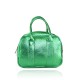 BORSA A MANO  IN PELLE LAMINATO CON TRACOLLA - FR34837 - Colore:Verde;