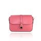 BORSA A MANO  IN PELLE CON TRACOLLA - LH32835 - Colore:Fuxia;