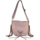 BORSA A TRACOLLA IN PELLE VINTAGE - XC48853 - Colore:Cipria;