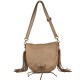 BORSA A TRACOLLA IN PELLE VINTAGE - XC48853 - Colore:Taupe;
