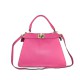 BORSA A MANO  IN PELLE CON TRACOLLA - FH39843 - Colore:Fuxia;