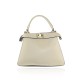 BORSA A MANO  IN PELLE CON TRACOLLA - FH39843 - Colore:Beige;