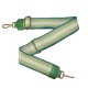 TRACOLLA TESSUTO &amp;amp; PELLE MADE ITALY - TH600 - Colore:Verde;