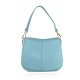 BORSA A SPALLA DONNA IN PELLE CON TRACOLLA - FP39843 - Colore:azzurro;