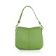 BORSA A SPALLA DONNA IN PELLE CON TRACOLLA - FP39843 - Colore:Verde;