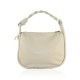 BORSA A SPALLA DONNA IN PELLE CON TRACOLLA - KT39843 - Colore:Beige;