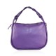 BORSA A SPALLA DONNA IN PELLE CON TRACOLLA - KT39843 - Colore:Viola - New york;