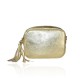 BORSA A TRACOLLA IN PELLE - JL16818L - Colore:Oro;