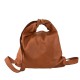 BORSA DA SPALLA CONVERTIBILE IN ZAINO VINTAGE - QZ49854 - Colore:Cuoio a zaino;