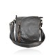 BORSA TRACOLLA IN PELLE VINTAGE - BU39843 - Colore:Testa di moro;